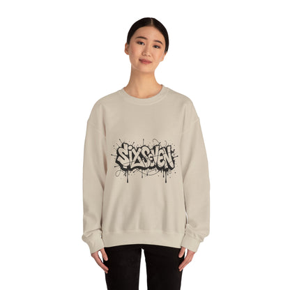 Graffiti 'Six Seven' Crewneck Sweatshirt