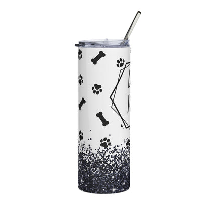 Dog Mom 20oz Stainless Steel Tumbler – Paw Print Travel Cup