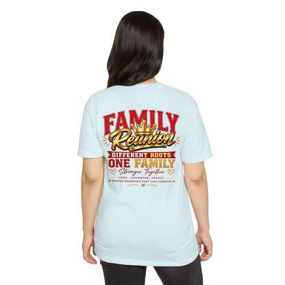 Family Reunion T-Shirt — "Different Roots, One Family" Matching Tee