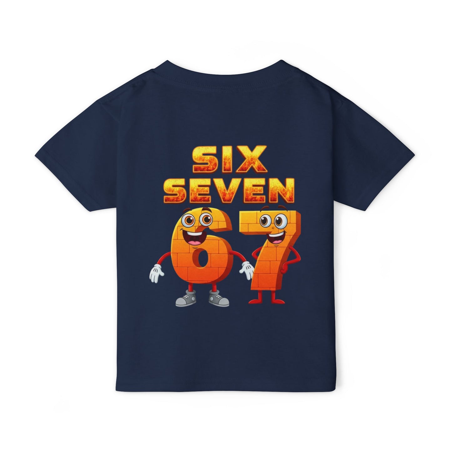 Six Seven 67 Toddler T-Shirt — Cute Number Cartoon Tee for Kids