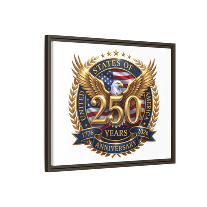 250th United States Anniversary Framed Canvas Print