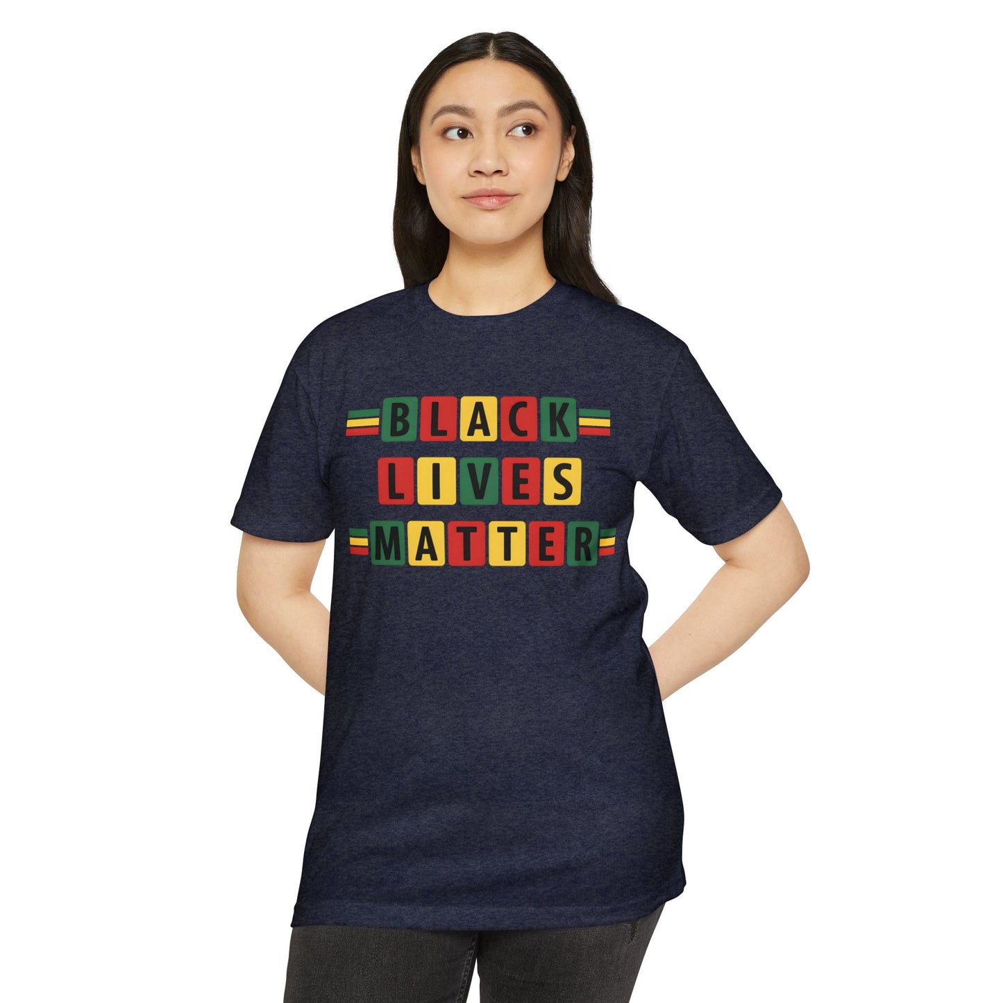 Black Lives Matter T‑Shirt - Pan-African Block Letter Tee