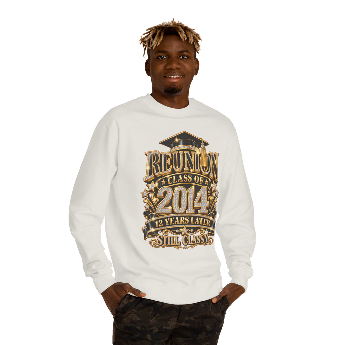 Class of 2014 Reunion Sweatshirt — "12 Years Later Still Classy" Graduation Reunion Crewneck