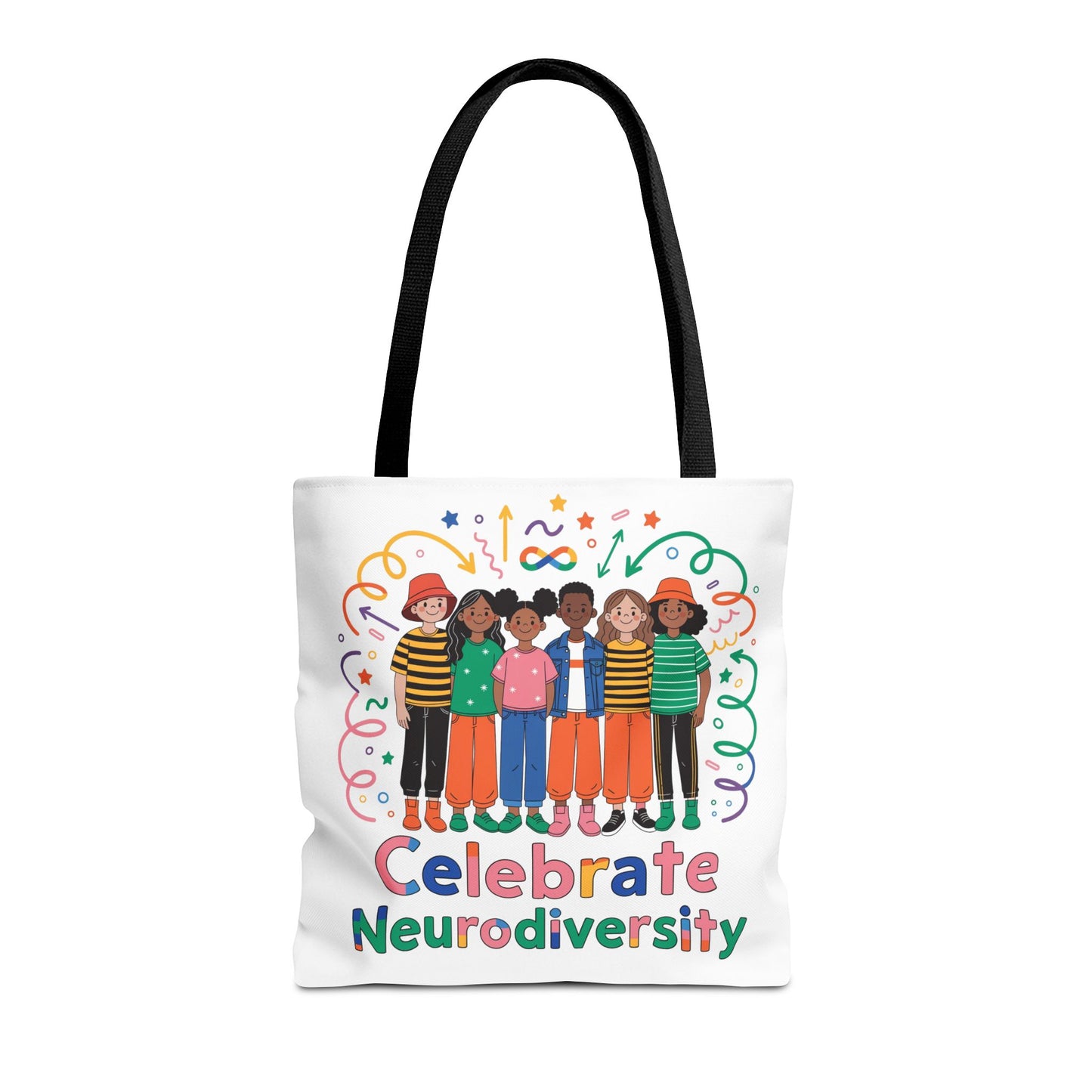 Celebrate Neurodiversity Tote Bag — Inclusive Pride Reusable Shopper