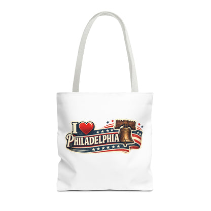 I  Philadelphia Liberty Bell Tote Bag — American Flag City Souvenir