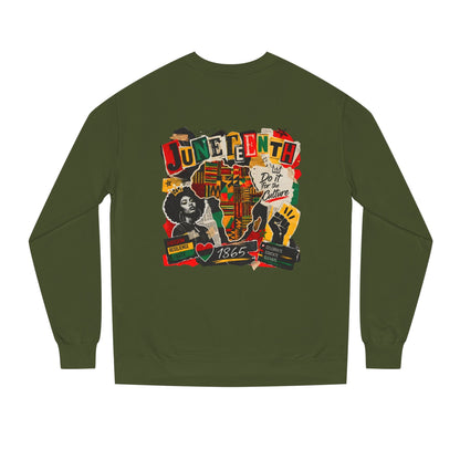 Juneteenth Celebration Sweatshirt — African Heritage '1865' Graphic Crewneck