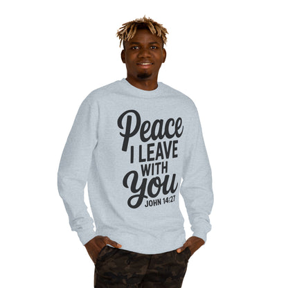 Peace I Leave With You Sweatshirt — John 14:27 Christian Crewneck