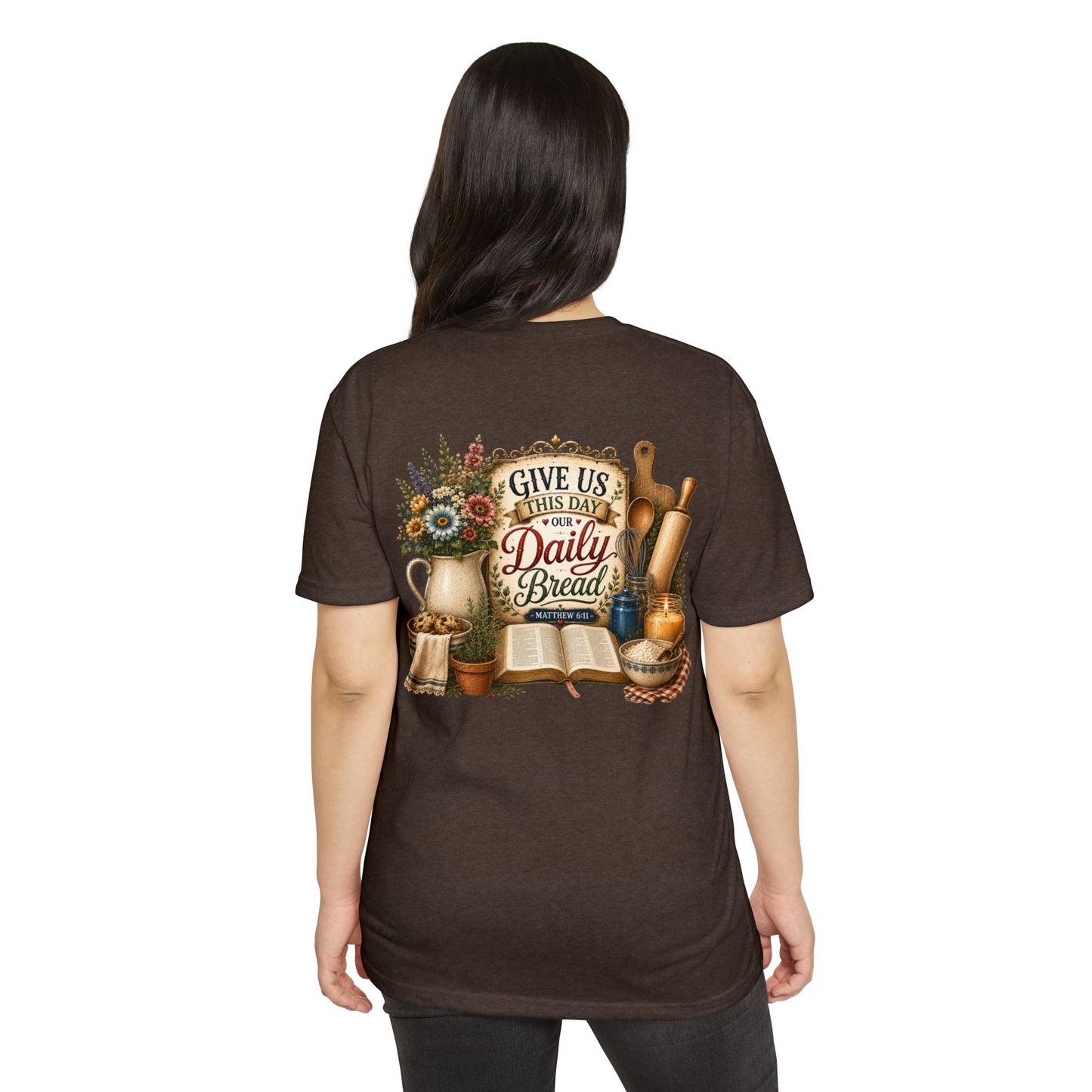 Daily Bread T-Shirt — Vintage Kitchen Bible Design