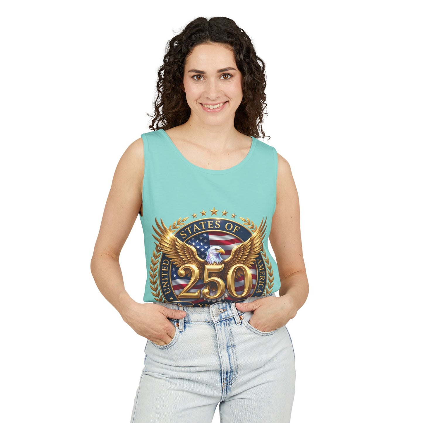 250 Years Anniversary Eagle Tank Top — United States Bicentennial Celebration Tee
