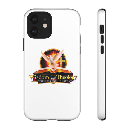 Wisdom and Theology Phone Case — Christian Dove & Cross Protective Tough Case
