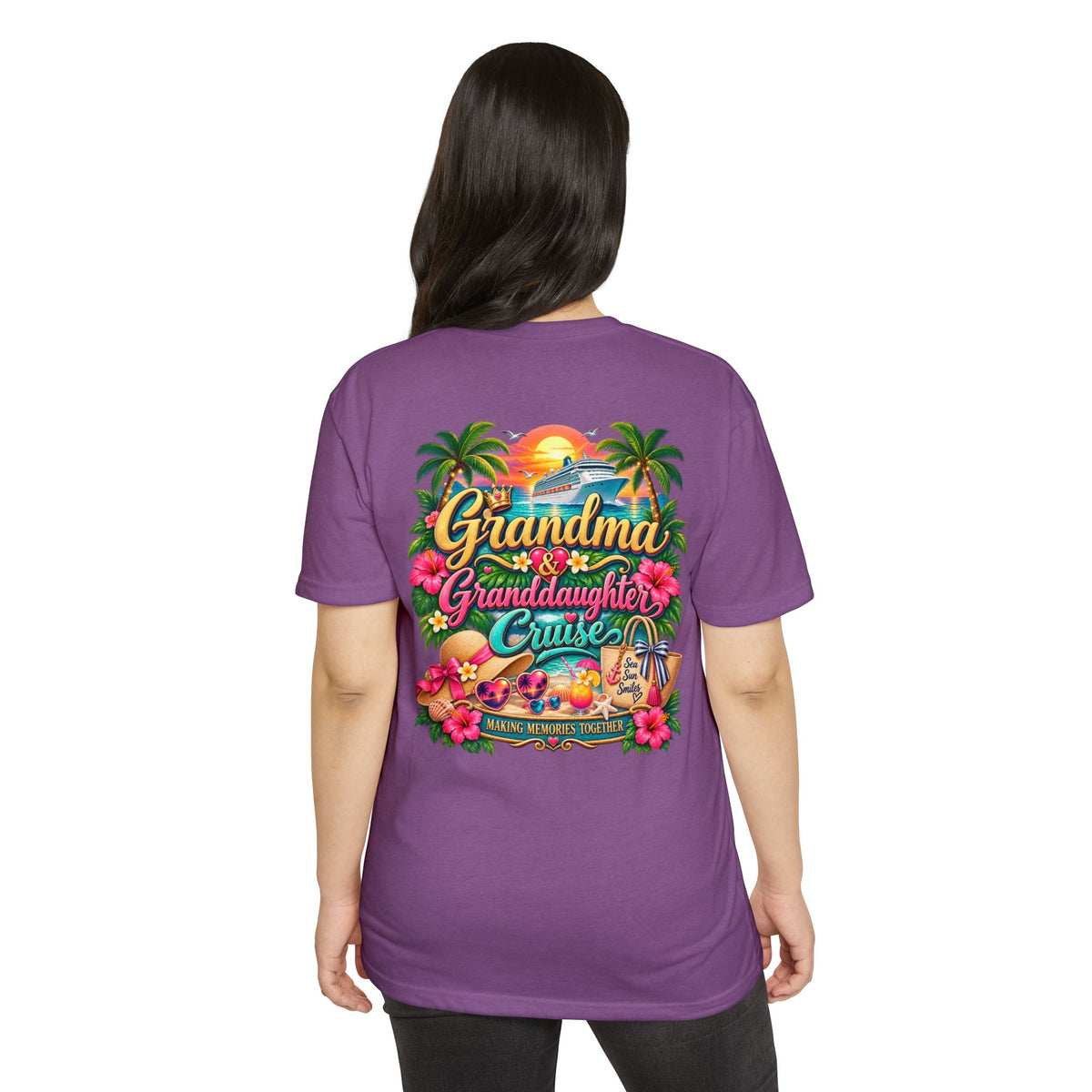 Grandma & Granddaughter Cruise T-Shirt — Tropical Vacation Graphic Tee