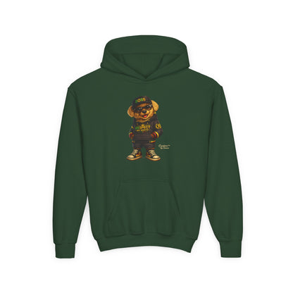 Youth Hoodie — Cool Bear 'Boss' Streetwear Design