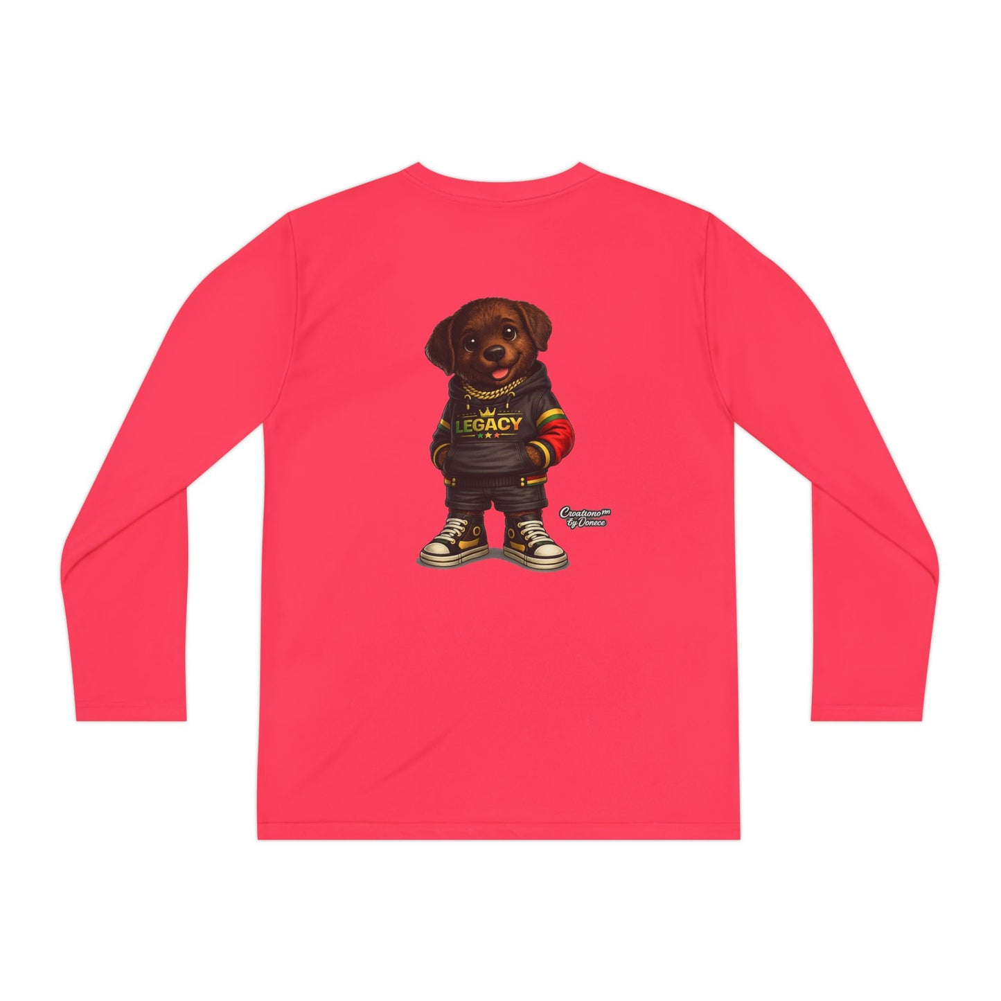 Kids Long Sleeve Tee — "Legacy" Rottweiler Puppy Graphic