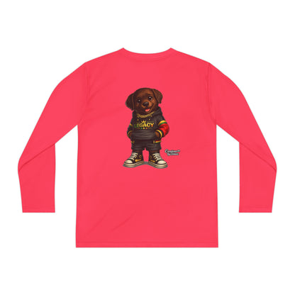 Kids Long Sleeve Tee — "Legacy" Rottweiler Puppy Graphic