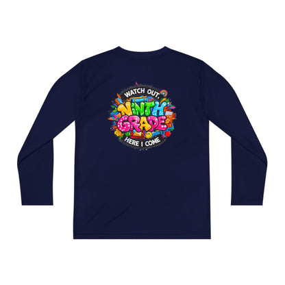 Ninth Grade Crewneck Long Sleeve — "Watch Out Ninth Grade Here I Come" Back-to-School Tee