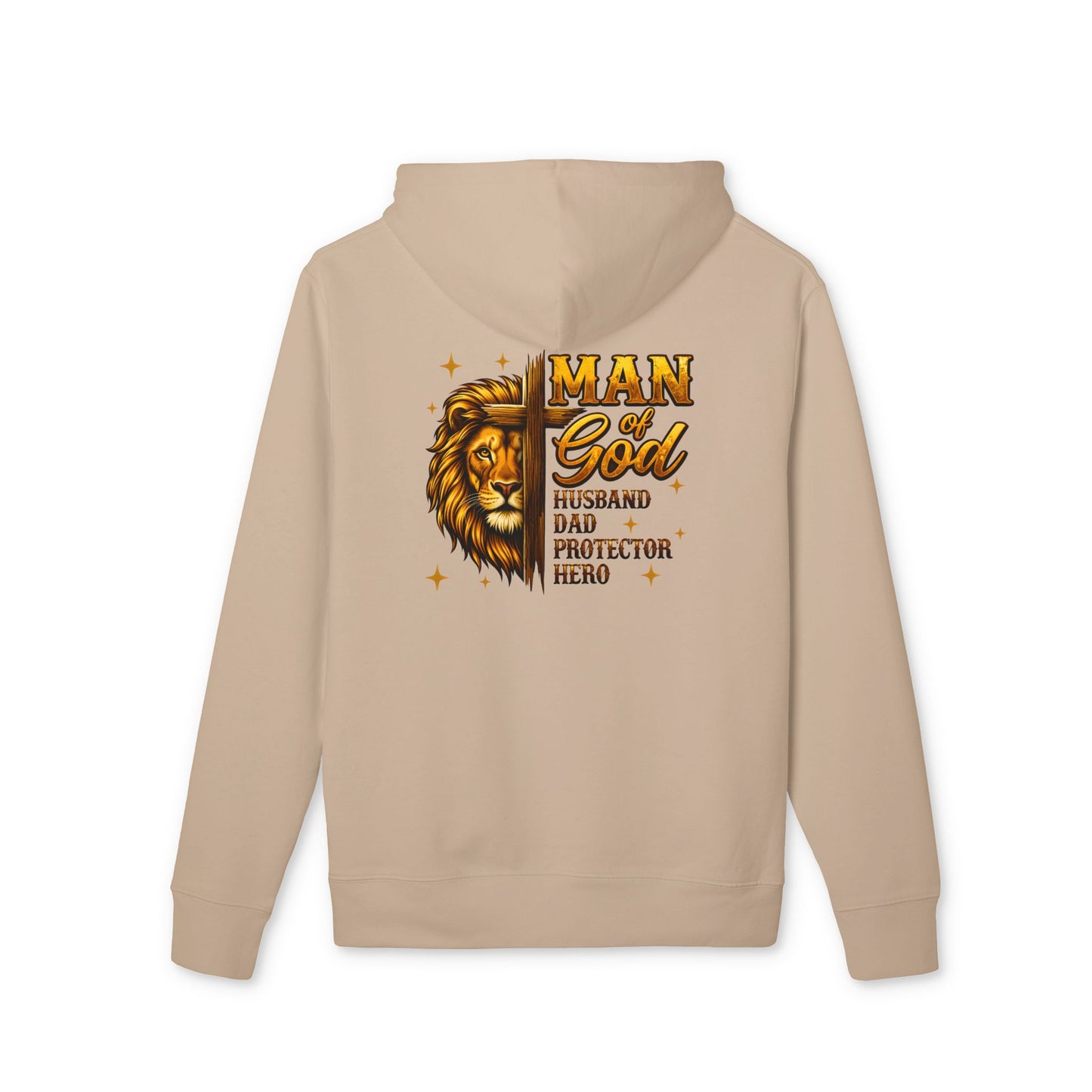 Man of God Lion Hoodie — Husband, Dad, Protector Tribute Hoodie