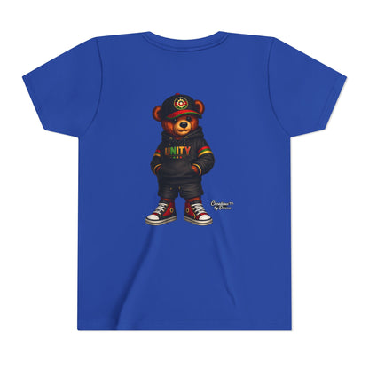 Youth T‑Shirt — Cool Bear Graphic Tee with 'UNITY' Hoodie Design