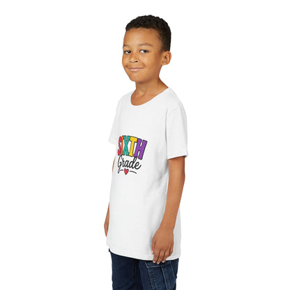 Sixth Grade Youth Tee – Colorful Back to School Shirt