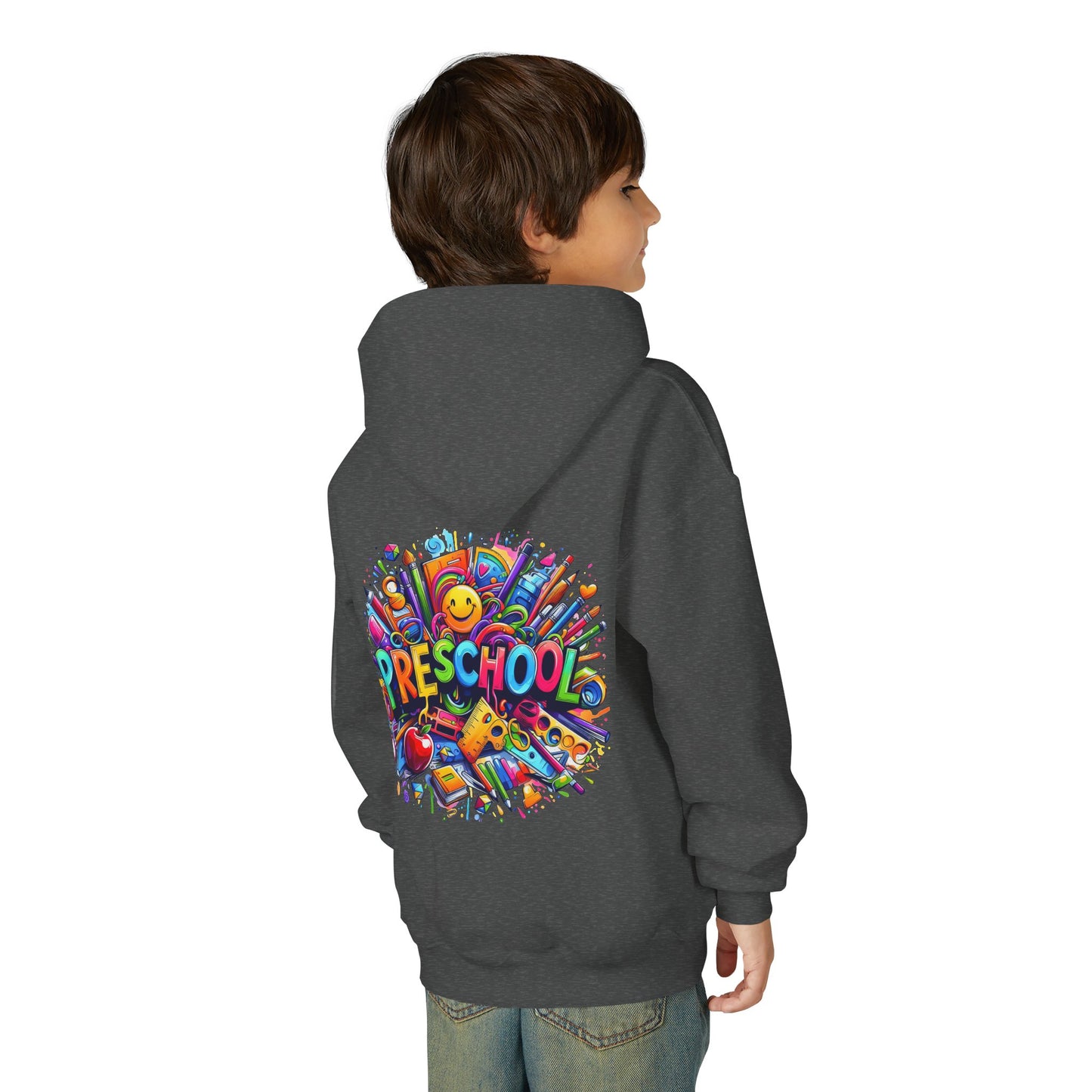 Preschool Kids Hoodie — Colorful Back-to-School Preschool Design