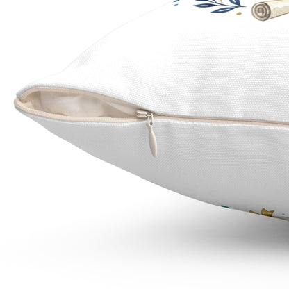 Graduation 'Nailed It' Decorative Pillow — Graduation Throw Pillow with Cap & Diploma Design