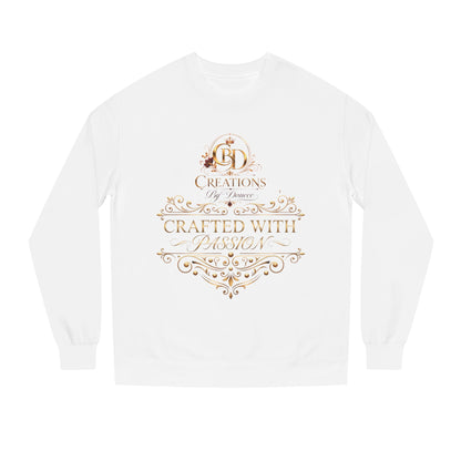 Crewneck Sweatshirt — “Crafted With Passion” Elegant Logo Pullover