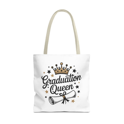 Graduation Queen Tote Bag – Crown & Diploma Commencement Gift