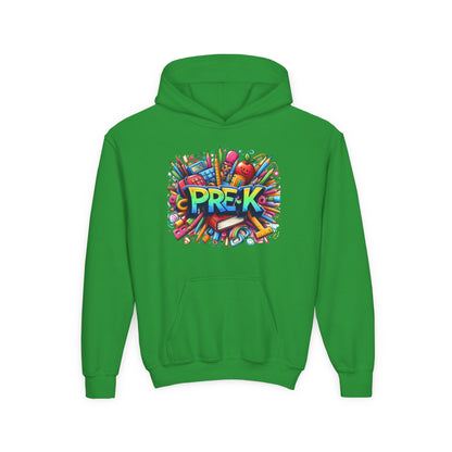 Pre-K Kids Hoodie — Colorful Back-to-School Preschool Sweatshirt