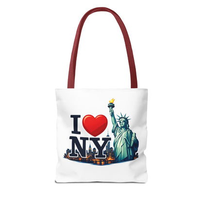 I  NY Statue of Liberty Tote Bag — New York City Souvenir Canvas Tote