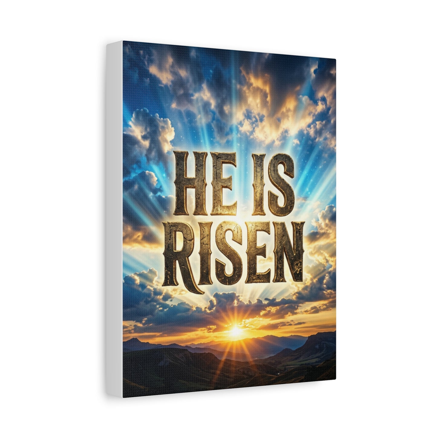 He Is Risen Matte Canvas Wall Art