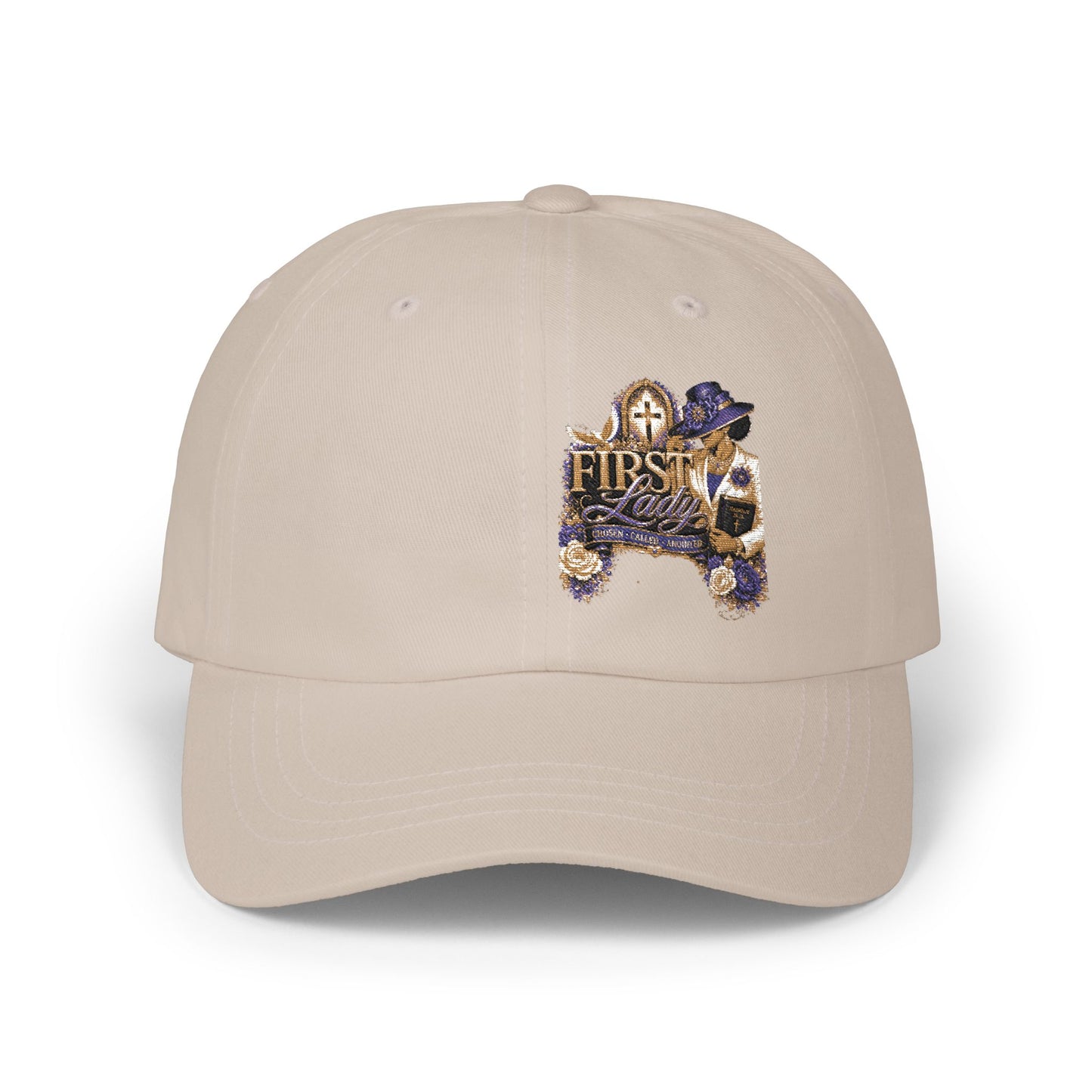 Dad Cap — 'Best Dressed' Floral Embroidered Baseball Hat