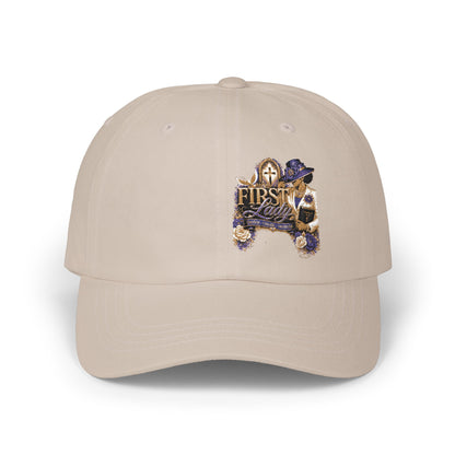 Dad Cap — 'Best Dressed' Floral Embroidered Baseball Hat