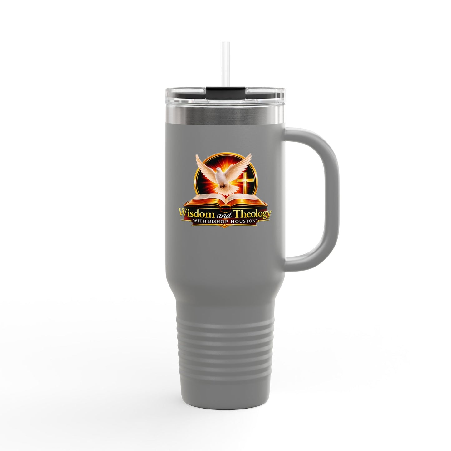 40oz Insulated Travel Mug – Wisdom & Theology Logo Stainless Steel Tumbler