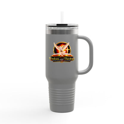 40oz Insulated Travel Mug – Wisdom & Theology Logo Stainless Steel Tumbler
