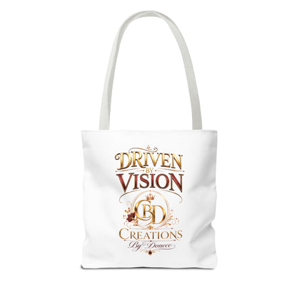 Driven by Vision Tote Bag — Branded BD Creations All-Over Print Tote