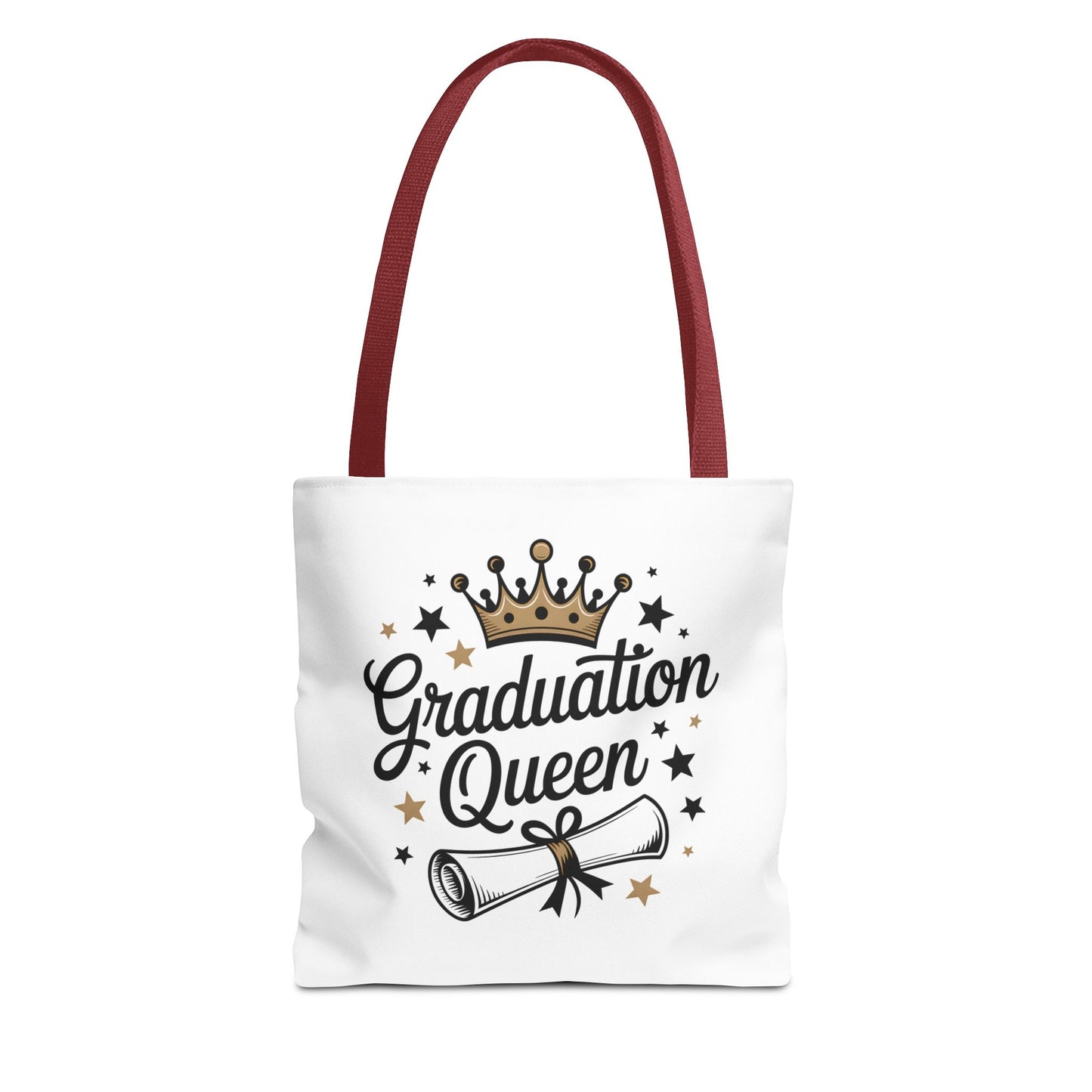 Graduation Queen Tote Bag – Crown & Diploma Commencement Gift