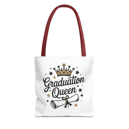 Graduation Queen Tote Bag – Crown & Diploma Commencement Gift