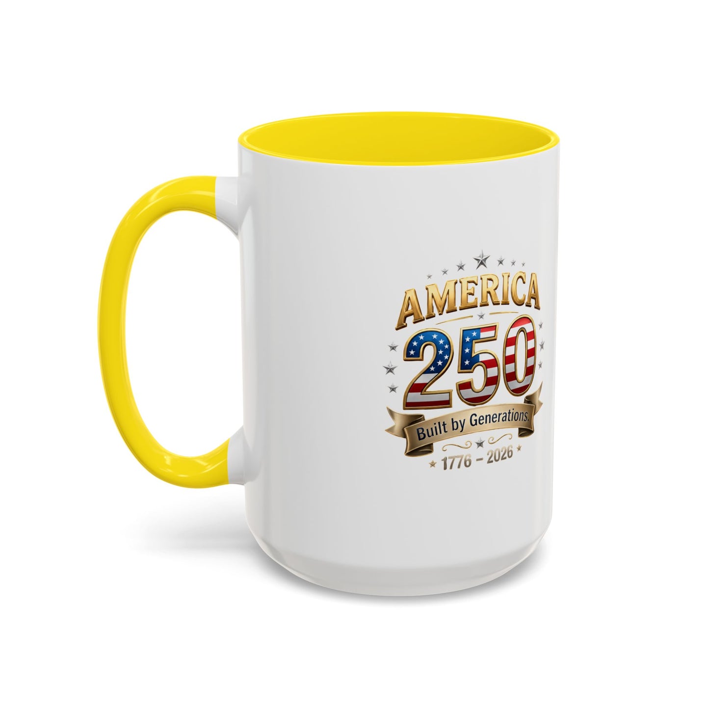 America 250 Coffee Mug — Patriotic 1776–2026 Anniversary Accent Mug