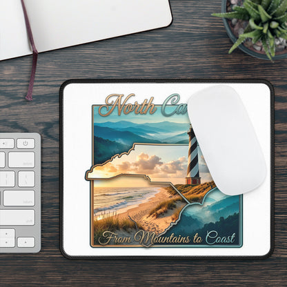 North Carolina Gaming Mouse Pad – From Mountains to Coast Lighthouse Design