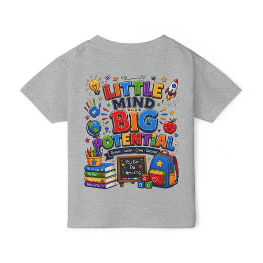 Toddler T‑Shirt — "Little Mind Big Potential" Back‑to‑School Graphic Tee