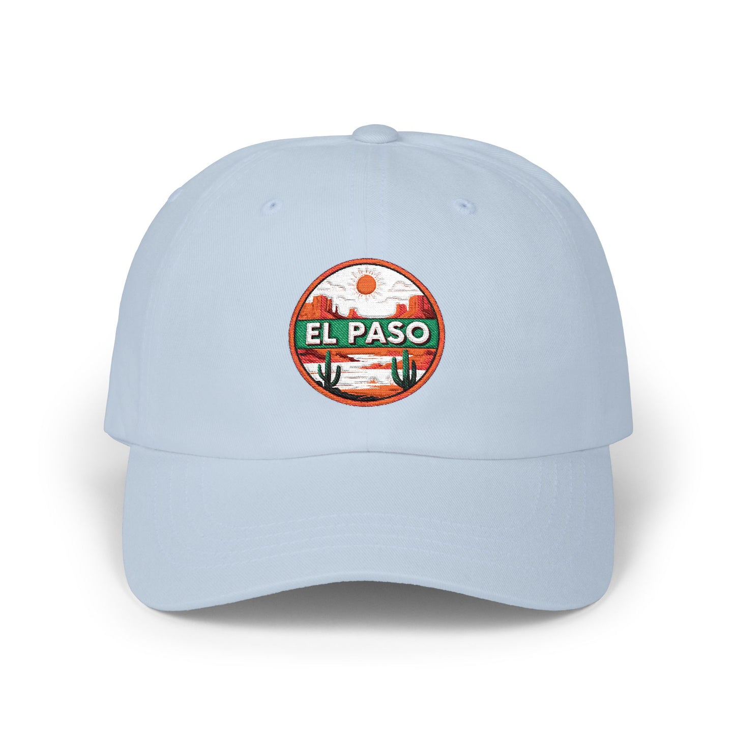 El Paso Sunset Dad Cap - Embroidered Desert Patch Baseball Hat