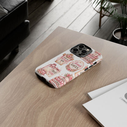 Christian Phone Case — Jesus Saves Floral Tough Case with 'God Is Within Her' & 'Trust God' Design
