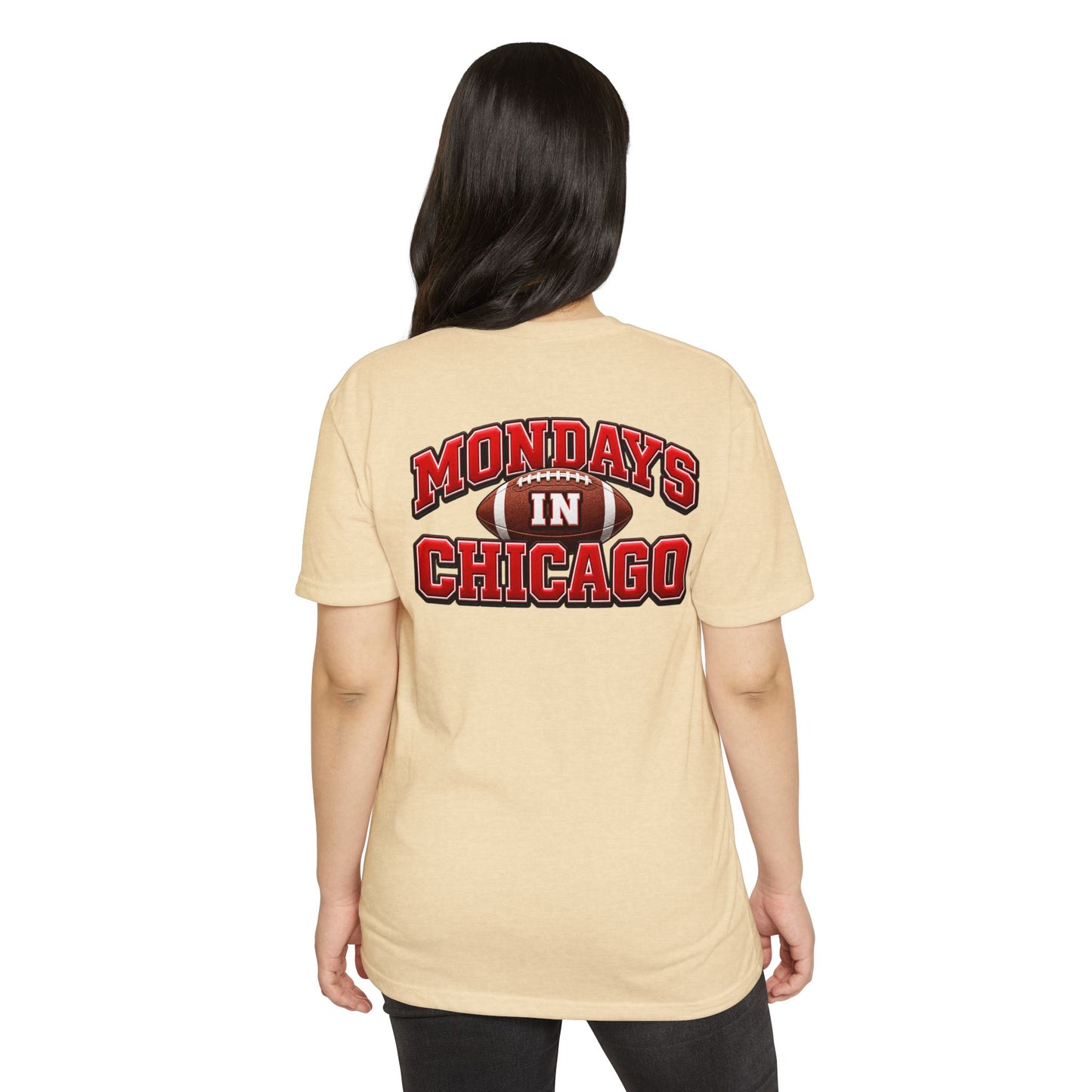 Mondays in Chicago Football T-Shirt