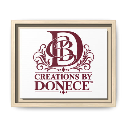 Framed Matte Canvas — Creations By Donece Logo Wall Art
