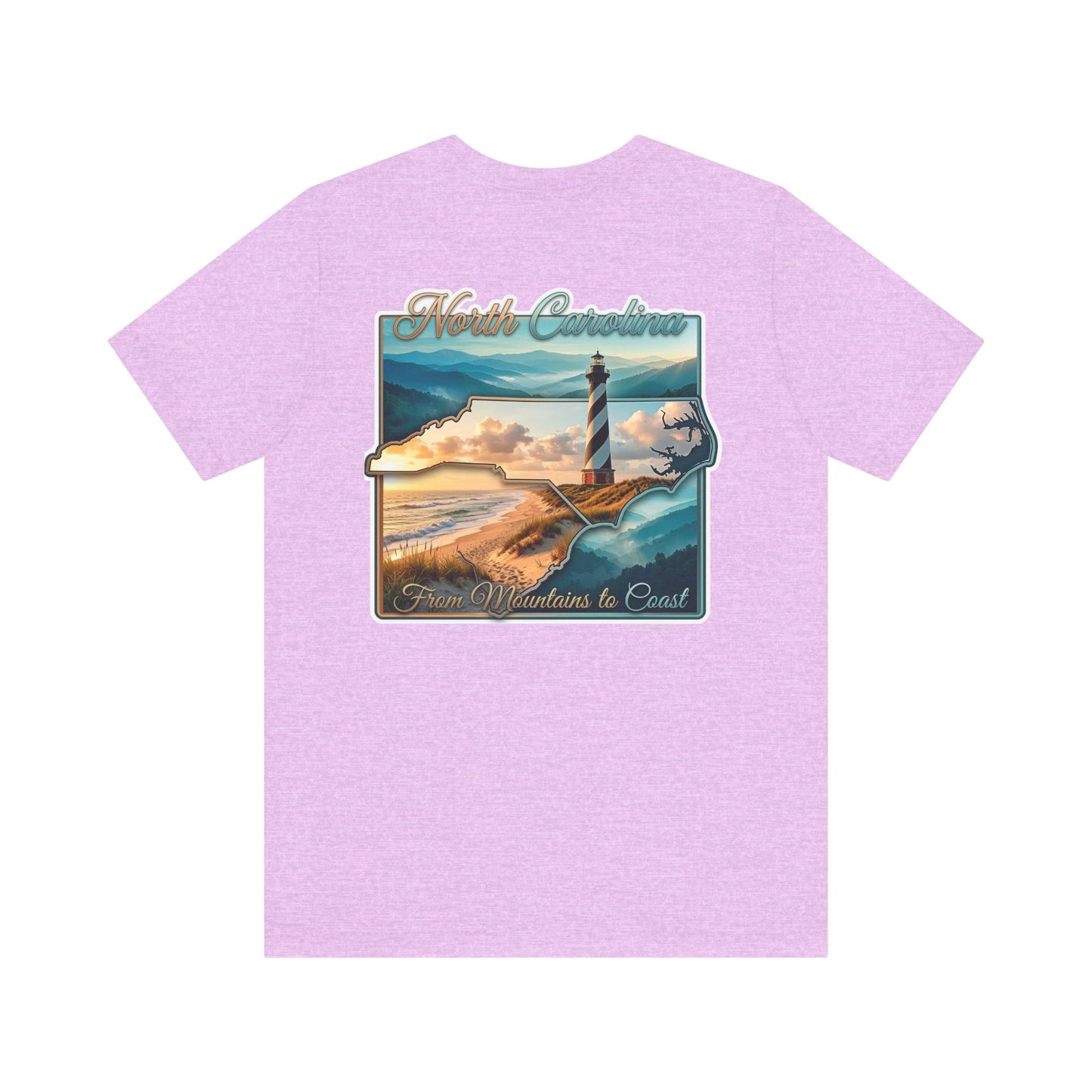 North Carolina Lighthouse Tee — From Mountains to Coast Scenic T-Shirt