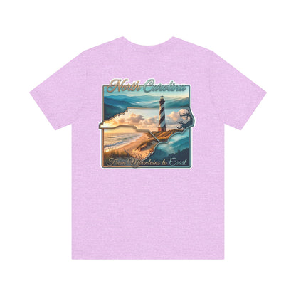 North Carolina Lighthouse Tee — From Mountains to Coast Scenic T-Shirt