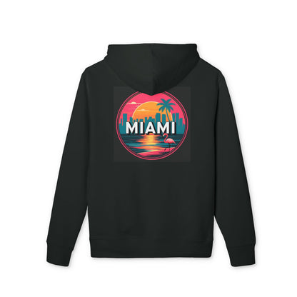 Miami Sunset Hoodie — Retro Palm Beach Graphic