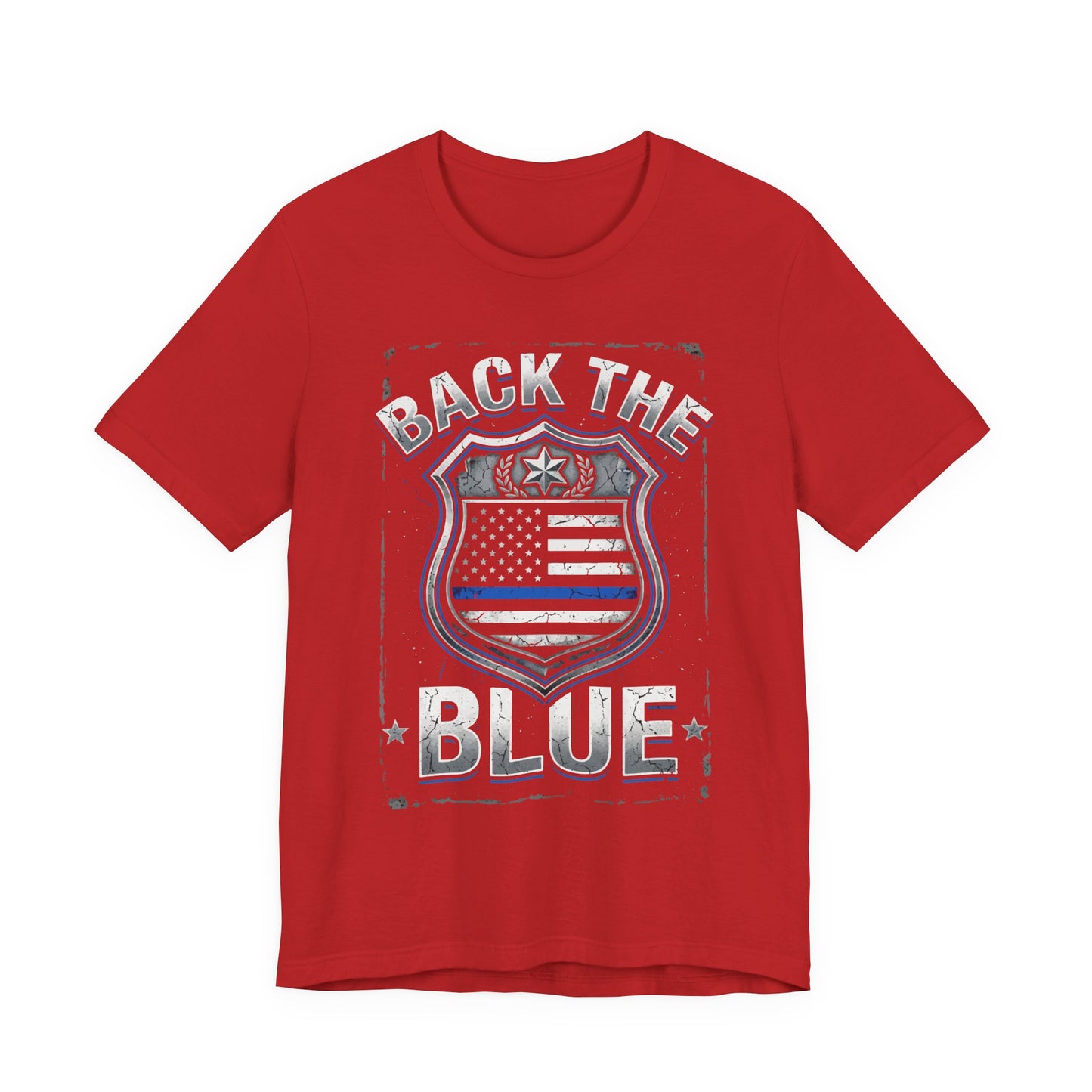 Back The Blue T-Shirt — Police Support Badge Tee