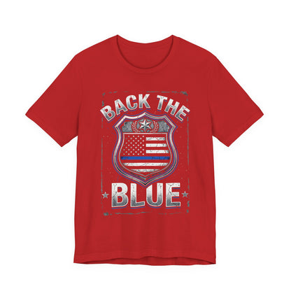 Back The Blue T-Shirt — Police Support Badge Tee