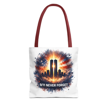 9/11 Never Forget Memorial Tote Bag — Twin Towers Tribute Tote