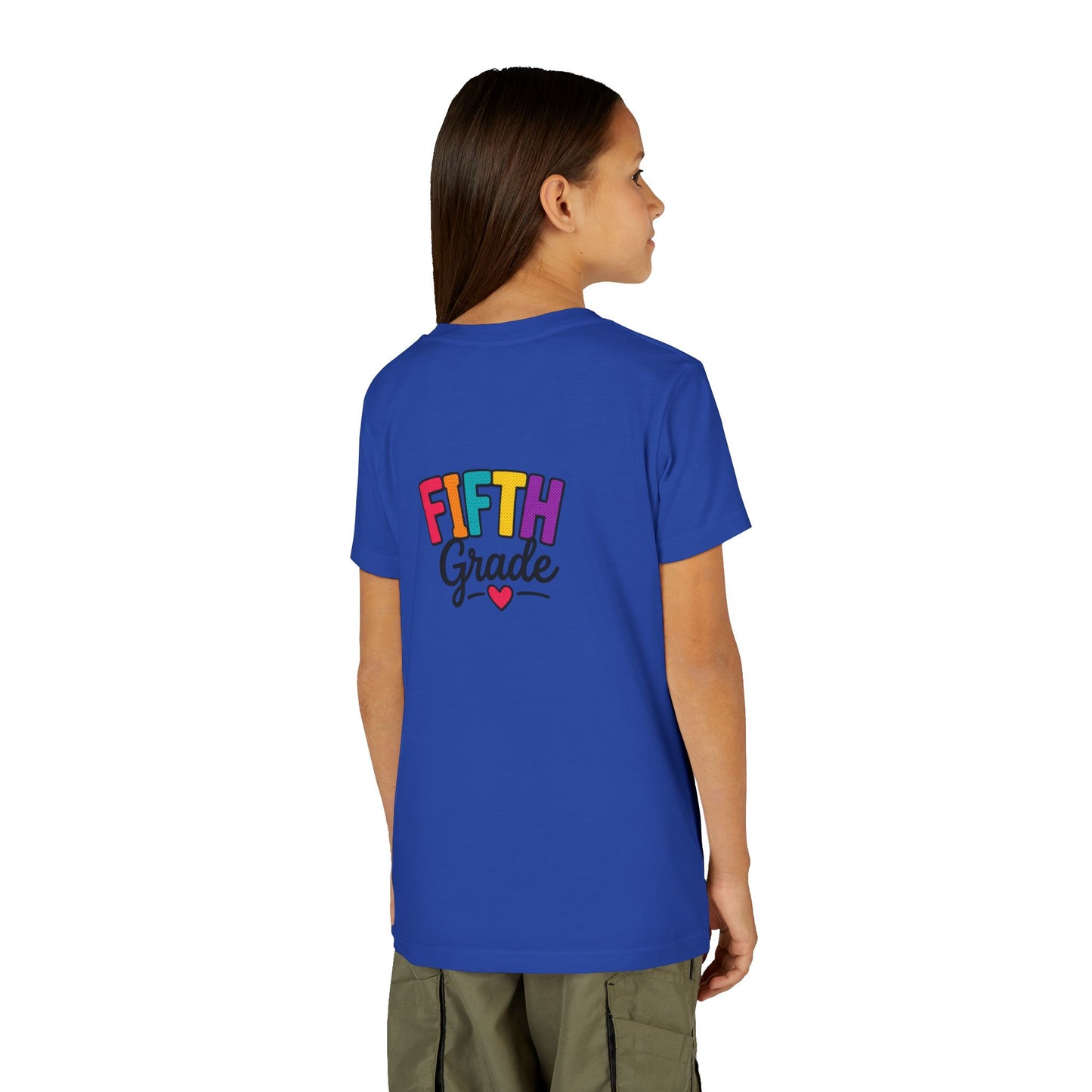 Fifth Grade Kids T‑Shirt – Colorful Back-to-School Tee with Heart